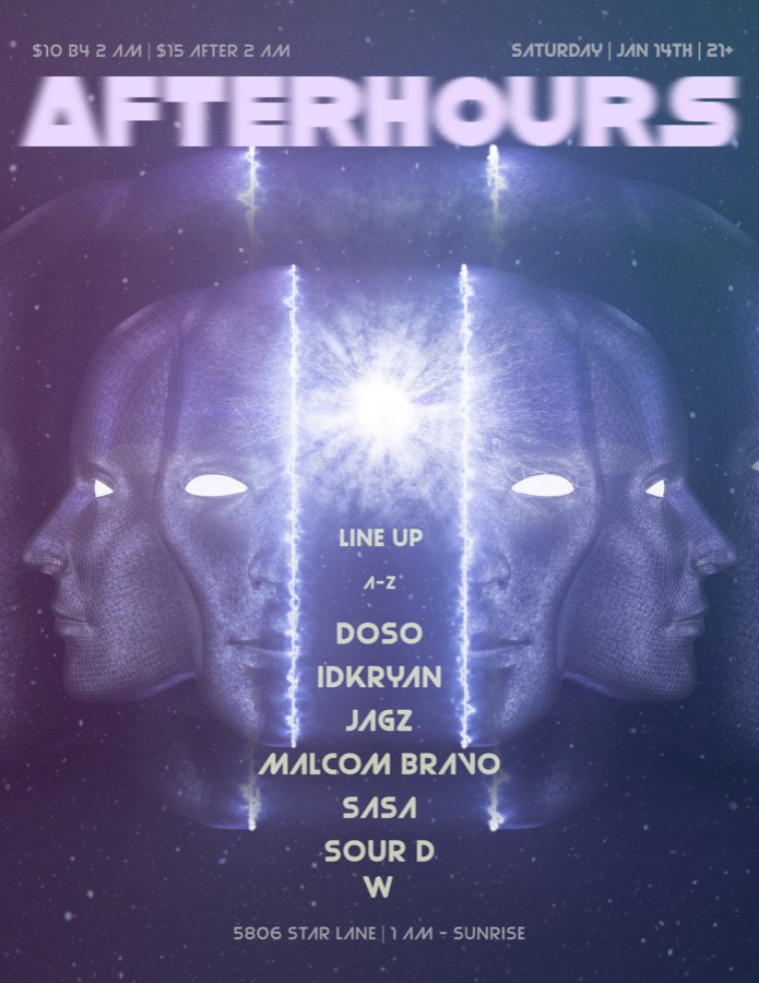Flyer: Star Lane Afterhours, Jan 2023