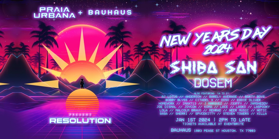 Flyer: Resolution, Bauhaus · Jan 2024
