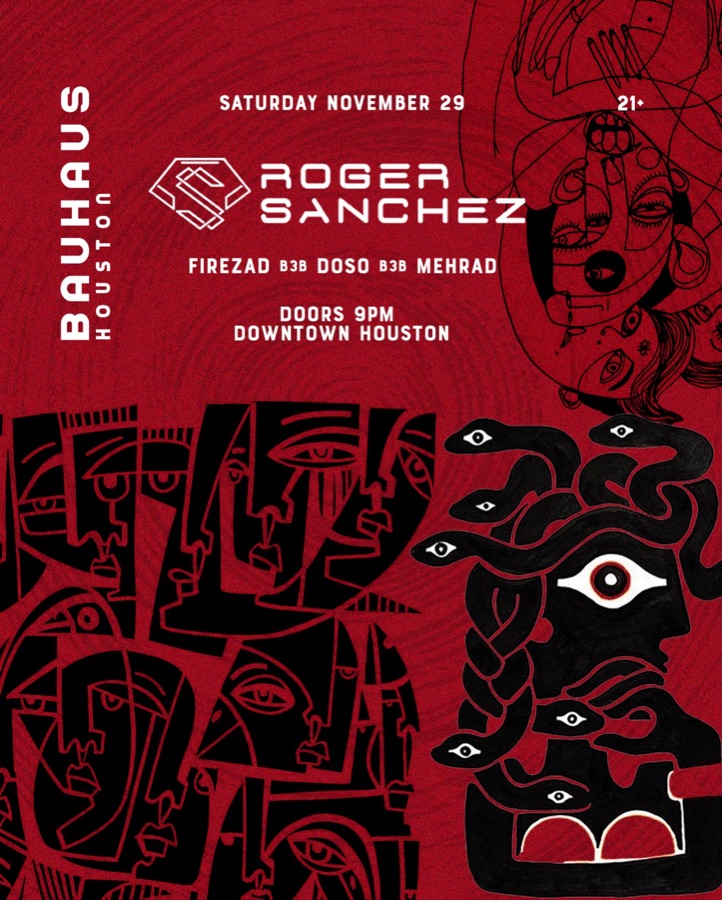 Flyer: Roger Sanchez, Bauhaus · Nov 2025
