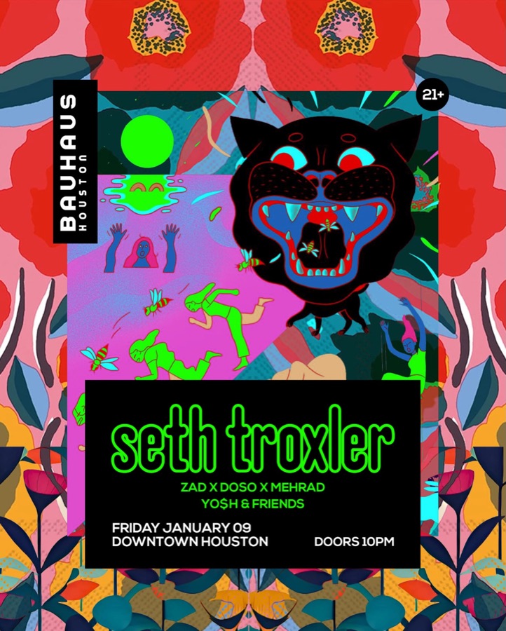 Flyer: Seth Troxler, Bauhaus · Jan 2026